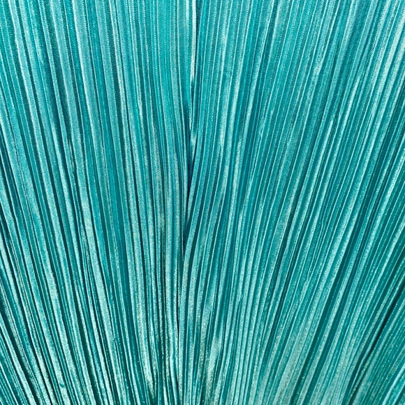 NWOT SHEIN Chiquease Strapless Turquoise Pleated Dress - Picture 7 of 13